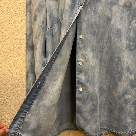 CALVIN KLEIN JEANS WOMEN LONG SLEEVE SHIRT MEDIUM - Picture 9 of 10